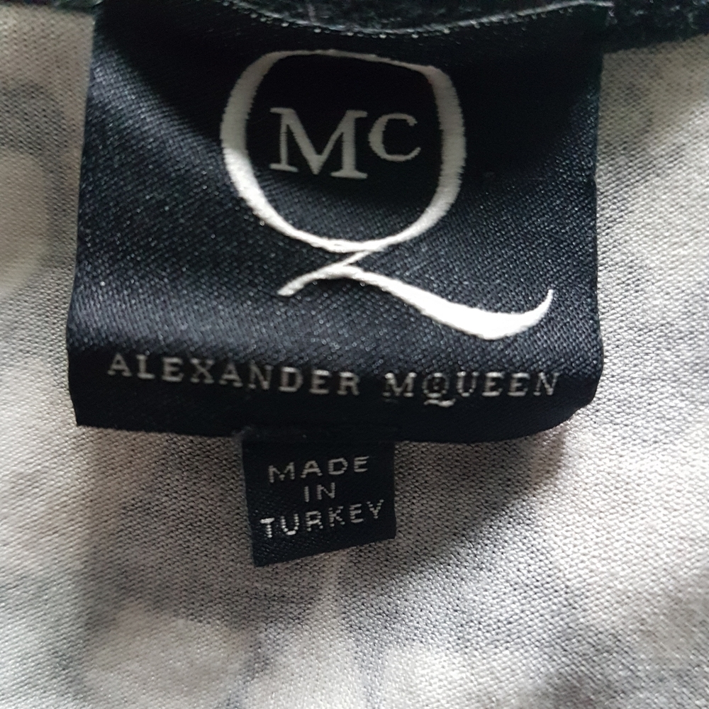 Alexander McQueen MCQ Sleeveless Animal Print Camo Mob Wife Mini Dress Sz S - Picture 14 of 14